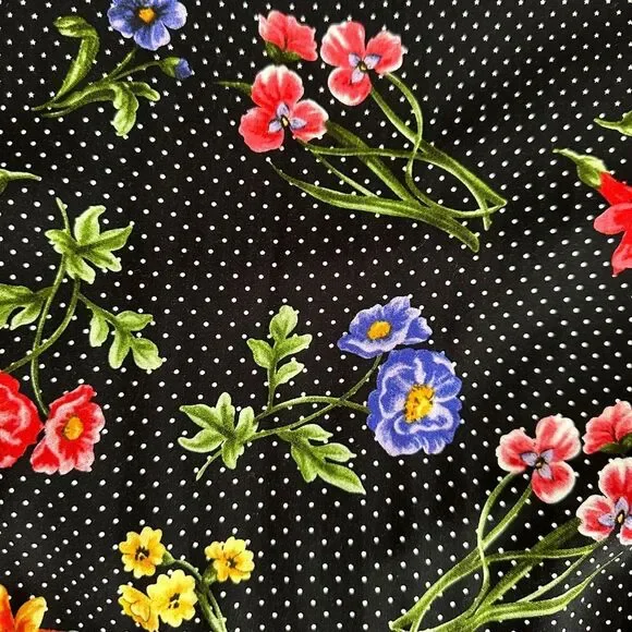 Black Wrap Dress by Shein Curve Frenchy Floral Printed Puff Sleeve Knotted 4X - Picture 10 of 13